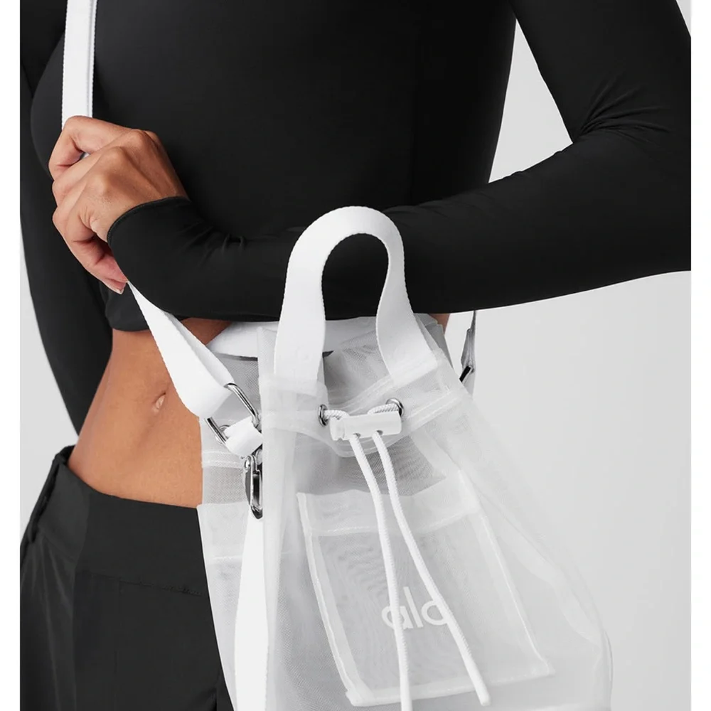 🤍ALO 🤍 Sheer Crossbody Bucket Bag - Picture 2 of 5